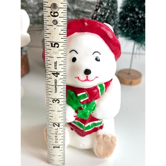 Vintage Christmas Candle set: Reindeer and Polar Bear Decor - Picture 10 of 10